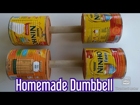 Como fazer halteres caseiro / tutorial completo