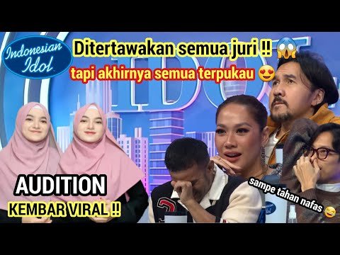 Awalnya gagal !! Tapi akhirnya juri indonesian idol terpukau 😱 si kembar bawakan sholawat (Parodi)