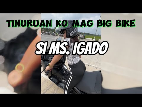 TINURUAN KO MAG BIG BIKE SI MS. IGADO | Parang matutumba pa HAHA