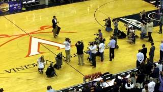 UVa vs Miami and retiring Malcolm Brogdon  number 15.  02/20/2017