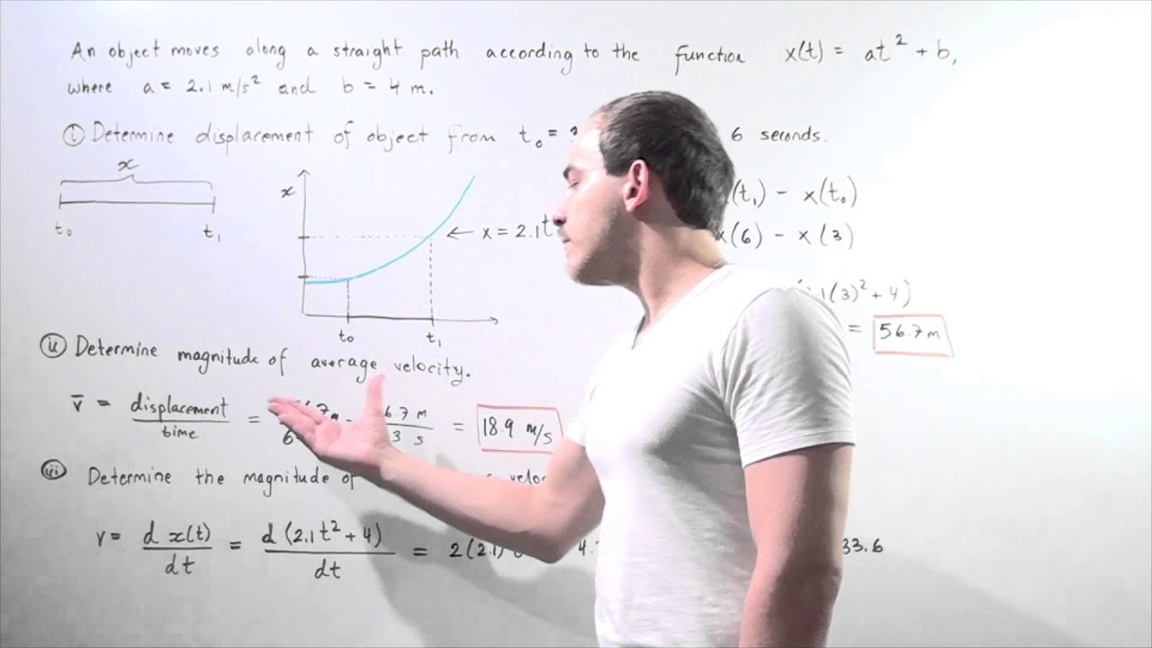 AK Lectures - Instantaneous Velocity Example