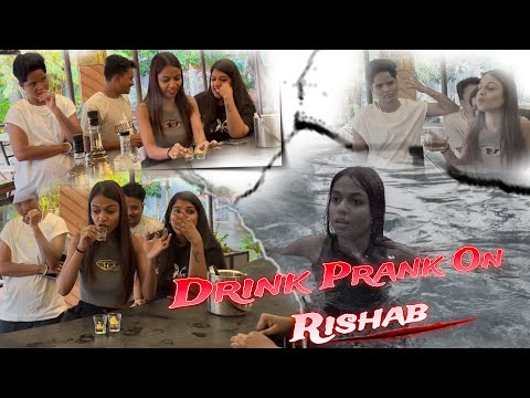 Drink Prank On Rishab 🥲 #rajjufam #prank #viral @cute.shivani.05