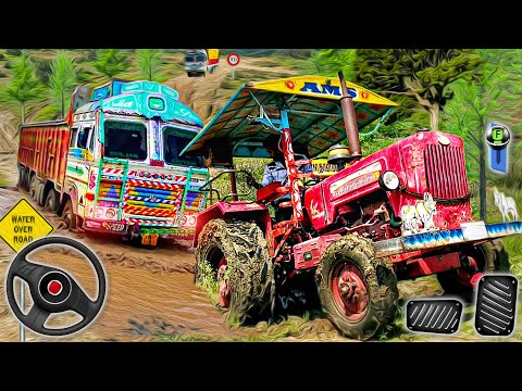 Real Tractor Pulling Simulator - Offroad Chained Truck Towing Rescue - Android GamePlay