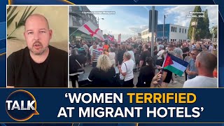 'Women And Single Parents Are Terrified' | EXPLOSIVE Migrant Hotel Protest