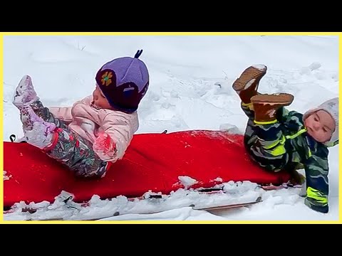 PRICELESS Reaction: Baby Playing With Snow for the First Time