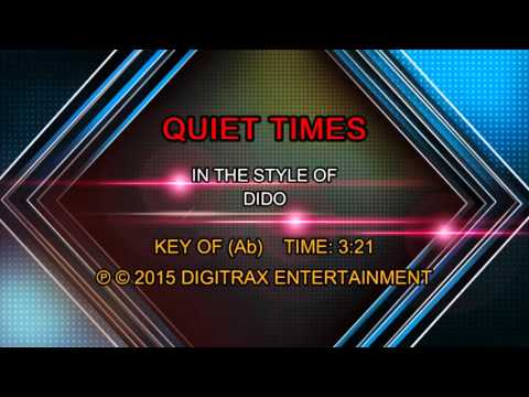 Dido – Quiet Times (Backing Track)