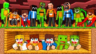SEKRETNY BUNKIER vs STRASZNE POTWORY w Minecraft!