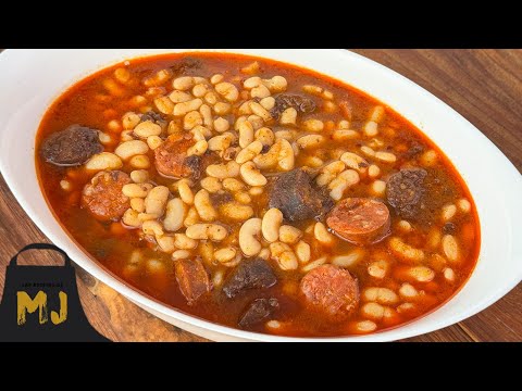 Alubias o judías blancas con chorizo | Receta fácil