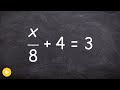 Solving Two-Step Equations
