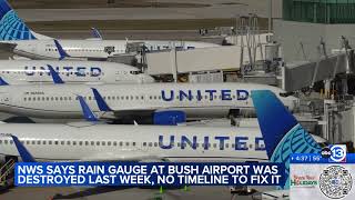No timeline to fix damaged rain gauge system at Bush Airport, NWS says