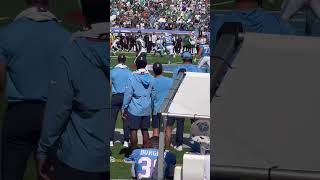 Completion to the running back Titans Jets Game