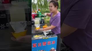 Happy injoy with cool ice cream #icecreamrolls #street