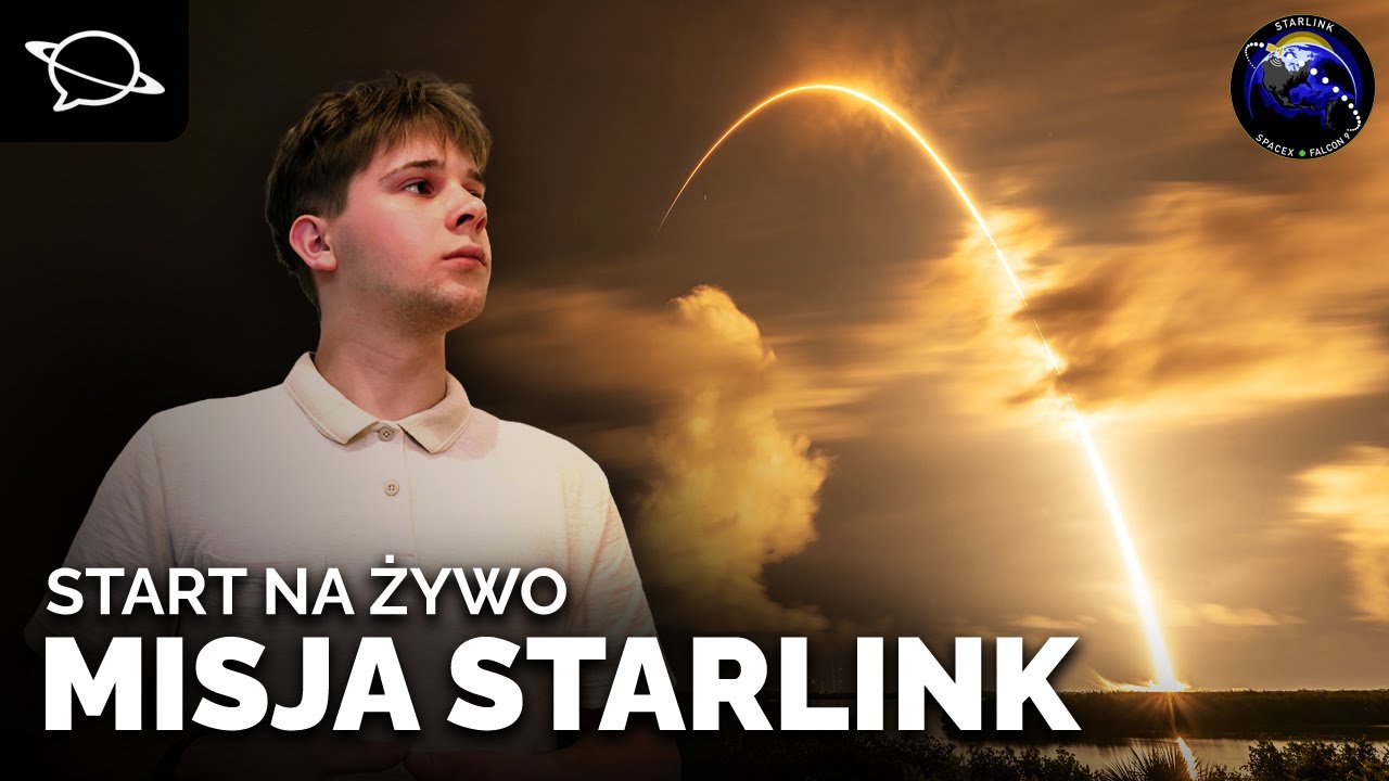 🔴 Oglądamy start Falcona 9 z misją Starlink Group 17-7