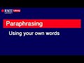 Understanding Paraphrasing and Linking Words