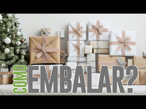 Como embalar presente de forma criativa para o Natal