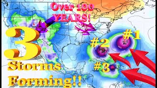 This Is Getting VERY Troubling! Watching 3 Storms In The Tropics!