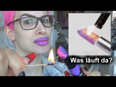 Beauty Queen schminkt "Beauty Hacks" nach. *fail*