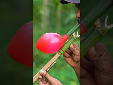 DIY Bamboo Slingshots With Single  Balloone Creations #Bamboo #DIY #Bambooart
