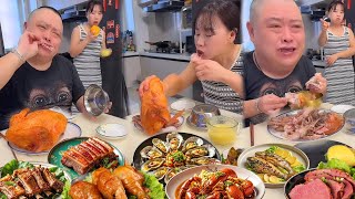 小氣老公居然我僅剩的雞腿都不放過，看來對付他不能心軟，讓他只能啃骨頭【胖嫂美食】