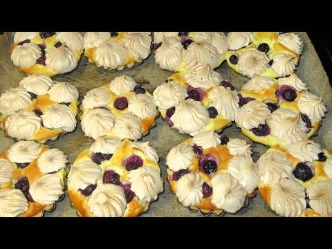 kruche babeczki z serem, borówkami i bezą, łatwe i pyszne mini serniczki/tartaletki 😍😍😍