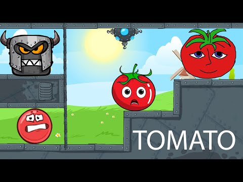 Mini TOmato Boss vs Red Ball 4 Tomato Farm Fights