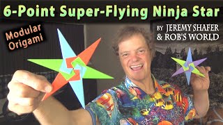 How to Make a 6-Point Ninja Star that Flies Super Fast!