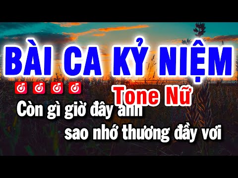 Karaoke Bài Ca Kỷ Niệm Nhạc Sống Tone Nữ | Beat Bảo Hưng