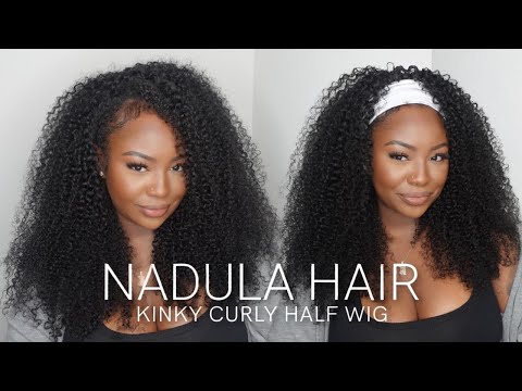 Another Winner!😍Back to Upgrade Kinky Curly Half Wig with Drawstring  | Nadula Hair Amazon