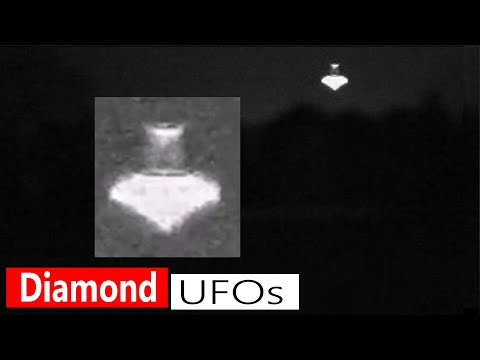 Sky guardians: Mysterious Diamond UFO in The dark Sky of North Dakota