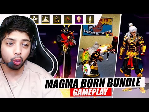 New Magma Born Bundle 🔥 Vs PRO PLAYERS in High Master Ranked Lobby | Free Fire Max