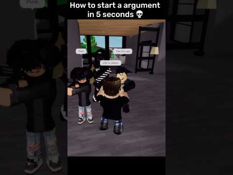 How to start an ARGUEMENT in 5 SECONDS… ? #roblox #shorts