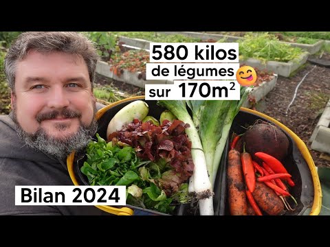 Récolter 580 kilos de bons légumes bio sur 170m² de son jardin 🥔😋🥒