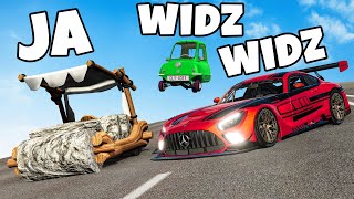 ❄️ NAJTRUDNIEJSZE WYŚCIGI NAJDZIWNIEJSZYMI AUTAMI?! | Beamng Drive |