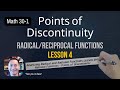 Identifying Discontinuities in Rational Functions