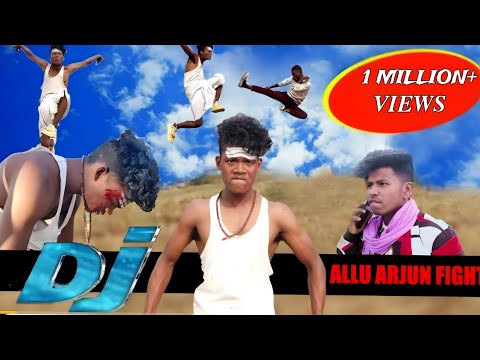 Dj action spoof allu Arjun fight || Action shot video || DJ action