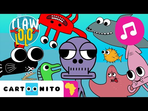 Sing & Play 🎵 Fun Dance with Sea Animals 🌊 | Songs for Kids | Clawlolo 🦀 | Cartoonito Africa