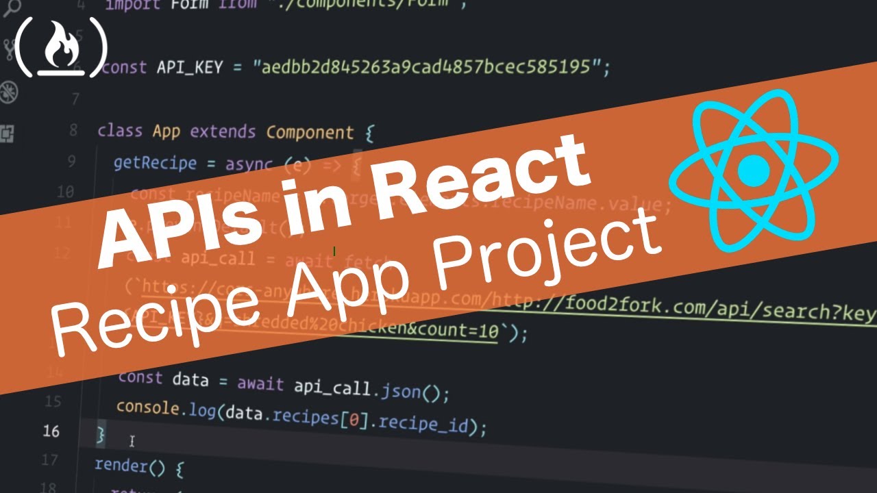 APIs in React Tutorial - Recipe App using React Router