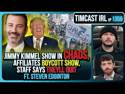 Jimmy Kimmel Show IN CHAOS Before Return, Affiliates REFUSE, Staff Says THEYLL QUIT  | Timcast IRL