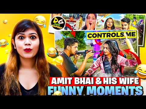 Amit Bhai And His Wife Funny Moments || @DesiGamers_ Garena Free Fire