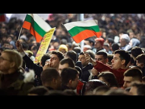 YouTube video thumbnail: Bulgarian Government Withdraws 2026 Budget Draft After Mass Protests