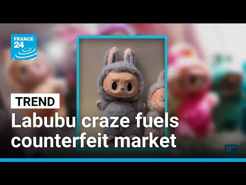 YouTube video thumbnail: Labubu Craze Sparks Shadow Market as Counterfeit Lafufu Emerges