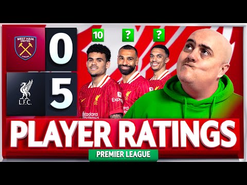 DIAZ 10/10! SALAH OUTSTANDING AGAIN! West Ham 0-5 Liverpool Player Ratings