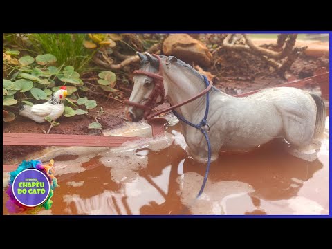 INACREDITÁVEL! O Cavalo Quebrou a Cerca e Pulou no Lago