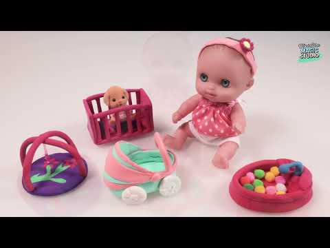 Miniature DIY : Mini Cot, Tiny Pram, Play Mat & Ball Pit  | Miniature Baby Dolls Nursery Set DIY