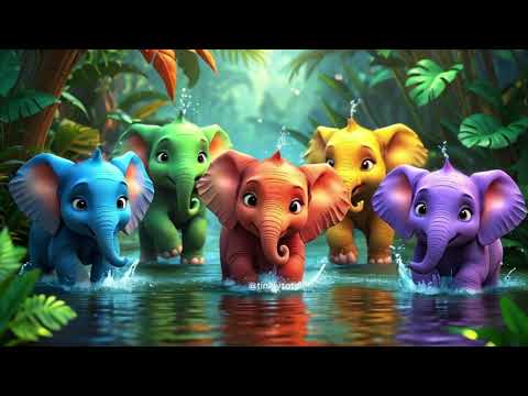 Elephant Colours Finger Family Song Nursery Rhymes & Kids Songs