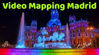 Espectacular Video Mapping Madrid 2022 En Palacio De Cibeles 4K / Historia De La Navidad