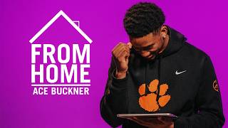 From Home: Clemson Men's Basketball Ace Buckner Receives a Special Message