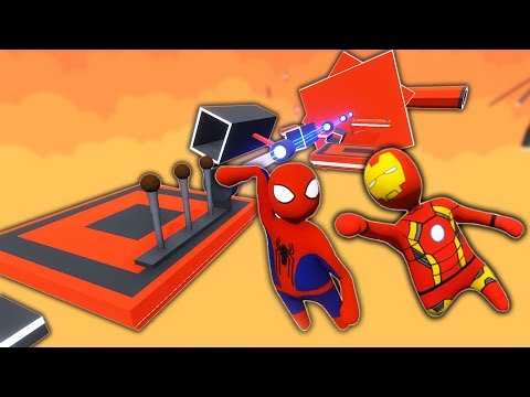 SPIDER-MAN AND IRON MAN SAVE THE WORLD! (Human Fall Flat)