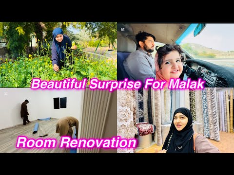 Beautiful Surprise For Malak | Room Renovation | Salma yaseen vlogs