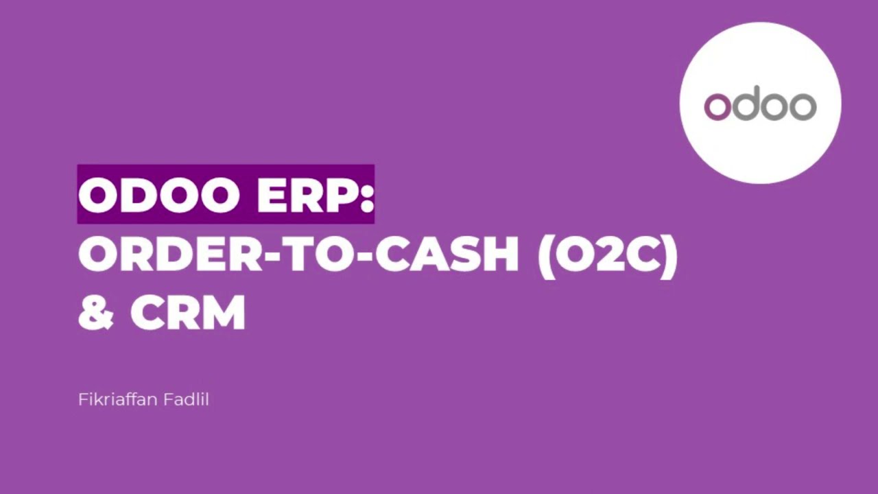 Order-to-Cash Process and CRM in Odoo ERP | 6/15/2023

https://medium.com/@fikriaffanfadlil/order-to-cash-o2c-crm-in-odoo-erp-bdb42b3709d2.
